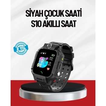 CEYLAN ADAM S10 Akıllı Çocuk Saati Siyah Model Çift Yönlü Konuşma ve SOS
