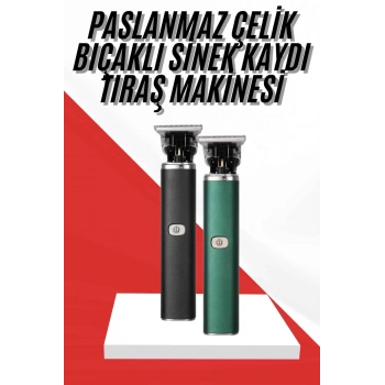 CEYLAN ADAM Saç Sakal Ense Paslanmaz Çelik T-Bıçak Vücut Tıraş Makinesi