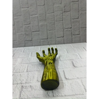 CEYLAN ADAM Sanatsal El Formu Heykel Altın Yeşil Tasarım Hediyelik Dekor