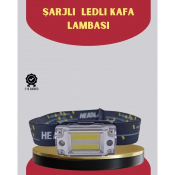 CEYLAN ADAM Şarj Edilebilir LED KAFA Feneri 215 Lümen XPE COB Güçlü Aydınlatma