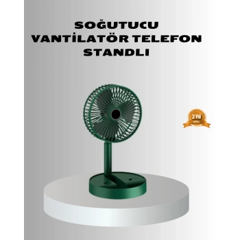 CEYLAN ADAM Şarjlı Katlanabilir Mini Fan – 3 Kademe Hız Ayarı, Taşınabilir Tasarım