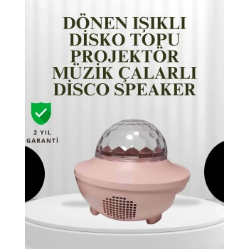 CEYLAN ADAM Sesle Etkileşimli Yıldız Projektörlü Gece Lambası – Bluetooth Hoparlörlü, USB Girişli, Dönen Okyanus