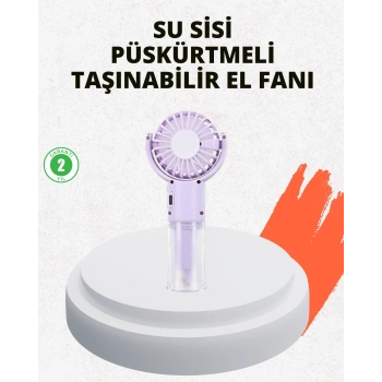 CEYLAN ADAM Sessiz Çalışan Şarjlı Su Buharlı Portatif Vantilatör
