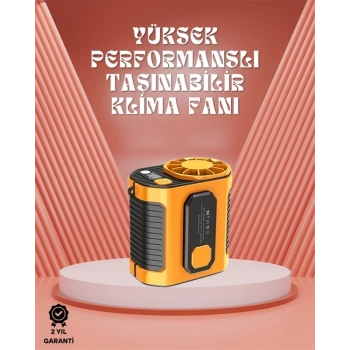 CEYLAN ADAM Sessiz Turbo Fan – Kamp, Spor, Ofis İçin Taşınabilir Mini Soğutucu