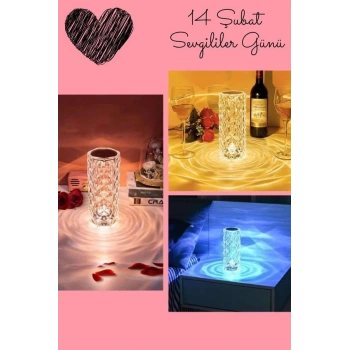 CEYLAN ADAM Sevgililer Gününe Özel Romantik Kristal Gece Lambası Sevgiliye Hediye