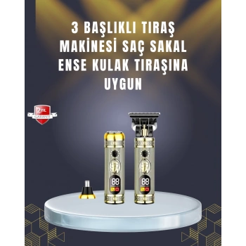 CEYLAN ADAM Sıfır Boşluk T Bıçaklı Erkek Bakım Seti – Çok Başlıklı