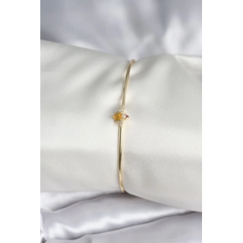 CEYLAN ADAM Sinek Figürlü Gold Renk Pirinç Kadın Bileklik