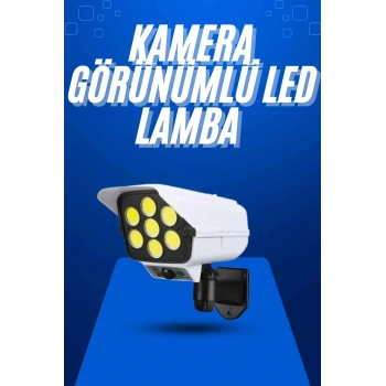 CEYLAN ADAM Solar Bahçe Aydınlatması Hareket Sensörlü Uzaktan Kumandalı Kamera Görünümlü