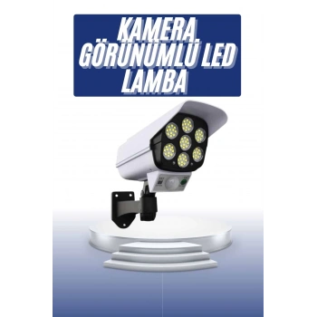 CEYLAN ADAM Solar Bahçe Lambası Uzaktan Kumandalı Kamera Görünümlü Hareket Sensörlü