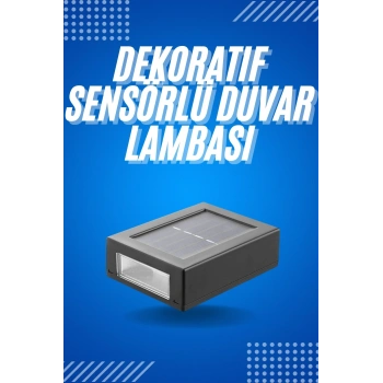 CEYLAN ADAM Solar Güneş Enerjili Çift Taraflı Duvar Lambası Çift Taraflı Duvar Lamba Güneş Enerjili