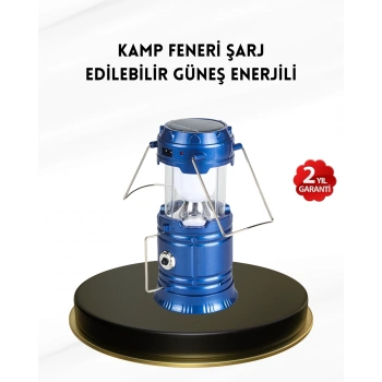 CEYLAN ADAM Solar Kamp Lambası Kızak Sistemli Şarjlı Taşınabilir Doğa Yürüyüşü Işığı