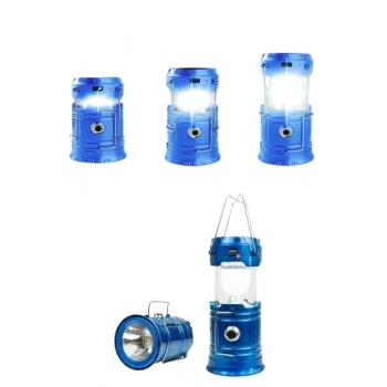 CEYLAN ADAM Solar Şarjlı Kamp Lambası Güneş Enerjili Kızaklı Kamp Feneri Çadır Feneri Led Işıldak