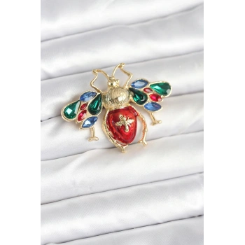 CEYLAN ADAM Süslü Arı Model Broş