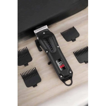 CEYLAN ADAM Suya Dayanıklı Tıraş Makinesi Keskin Bıçaklı Dijital Göstergeli Şarjlı