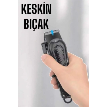 CEYLAN ADAM Suya Dayanıklı Tıraş Makinesi Keskin Bıçaklı Dijital Göstergeli Şarjlı