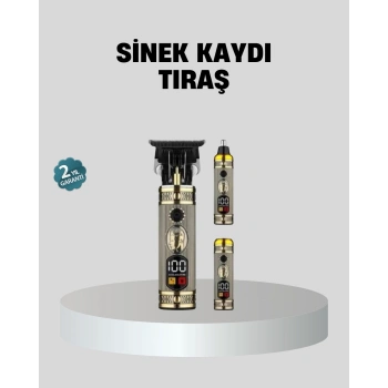 CEYLAN ADAM T Bıçaklı Profesyonel Saç ve Sakal Düzeltici – 8 Kılavuz Tarağı, 2’si 1 Arada Burun ve Sakal Trimmer