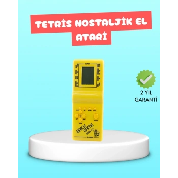 CEYLAN ADAM Taşınabilir El Aterisi Gameboy – Klasik Tetris Oyunu, Pil ile Çalışan Mini El Konsolu