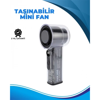 CEYLAN ADAM Taşınabilir El Fanı  100 Seviyeli Rüzgar Hızı Ayarı  Sessiz Çalışma - Dijital Ekranlı