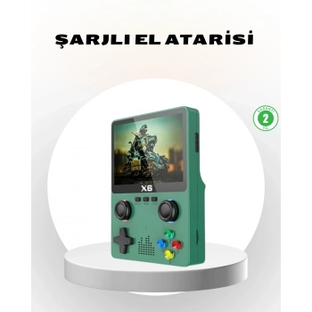 CEYLAN ADAM Taşınabilir Oyun Konsolu 3.5 İnç IPS Ekran Yaylı Çift LR Tuşlu