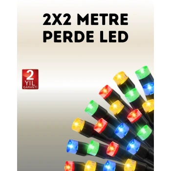 CEYLAN ADAM Taşınabilir Pil İle Çalışan LED Işık – 2x2 Metre Perde Modeli
