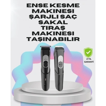 CEYLAN ADAM Taşınabilir Şarjlı Saç Sakal Tıraş Makinesi – 3 Taraklı, Sessiz ve Ergonomik