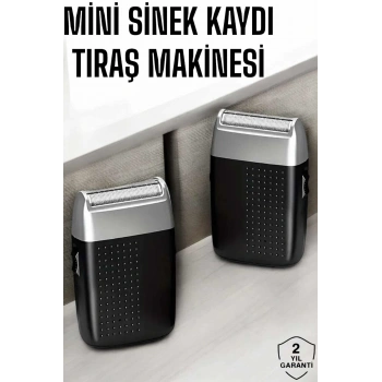 CEYLAN ADAM Tıraş Makinesi Mini Sinek Kaydı Şarjlı Taşınabilir Paslanmaz Çelik