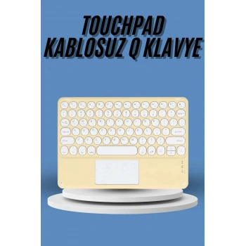 CEYLAN ADAM Touchpad Tüm Cihazlara Uyumlu Bluetooth Klavye Touchpad Slim Kablosuz Wifi Q Klavye