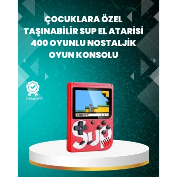CEYLAN ADAM TV Çıkışlı Mini Retro El Konsolu 400 Oyunlu