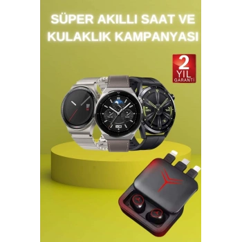 CEYLAN ADAM Ucuz Kaliteli Akıllı Saat ve Powerbank Bluetooth Kulaklık 5.1 Stereo ANC Özelliği