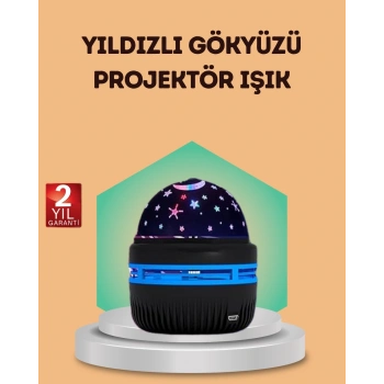 CEYLAN ADAM USB Galaxy Projektör Lamba – Romantik Atmosfer, Çocuk Odası, Parti ve Düğün Işığı