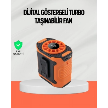 CEYLAN ADAM USB Şarjlı Güçlü Hız Ayarlı El ve Bel Fanı