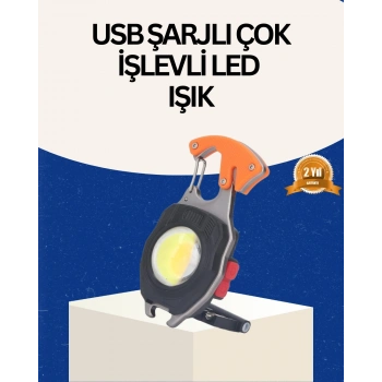 CEYLAN ADAM USB Şarjlı Mini LED Anahtarlık Fener