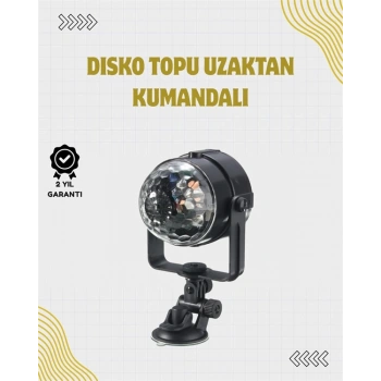 CEYLAN ADAM Uzaktan Kumandalı, Ses Kontrollü LED Disko Işığı - Parti ve Kulüpler İçin