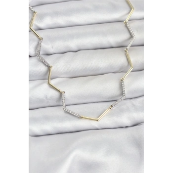 CEYLAN ADAM VIP Seri Zikzak Model Kadın Kolye