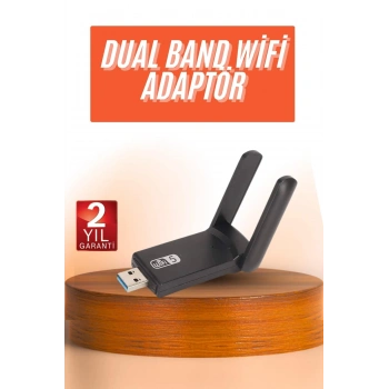 CEYLAN ADAM Wifi Alıcı Dual Band Usb 3.0 Adaptör Kablosuz Windows 7/8/10/11