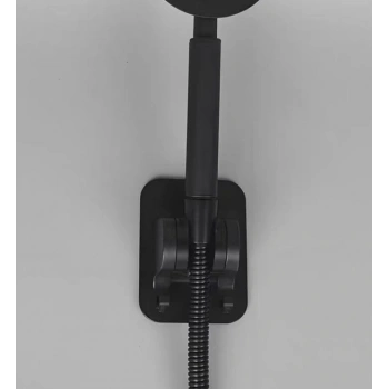 CEYLAN ADAM Yapışkanlı Duş Başlığı Tutucu Ayarlı Askılı Siyah