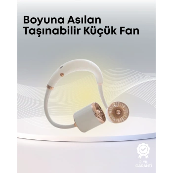 CEYLAN ADAM Yazlık Taşınabilir Sessiz Boyun Fanı 3 Kademe Hız Ayarlı