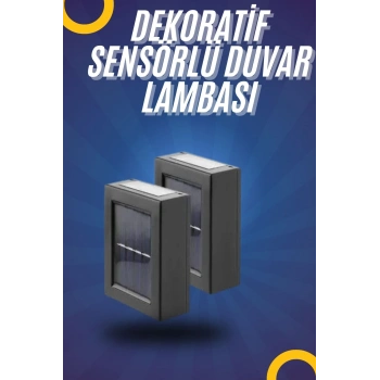 CEYLAN ADAM Yeni Model Solar Çift Taraflı Duvar Lambası Dekoratif Duvar Lambası