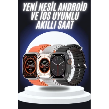 CEYLAN ADAM Yeni Nesil Akıllı Saat Çok Yönlü Titreşimli 49 MM Android ve İOS Uyumlu