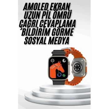 CEYLAN ADAM Yeni Nesil Akıllı Saat Müzik Dinleme Bildirim Görme Sesli Asistan Desteği