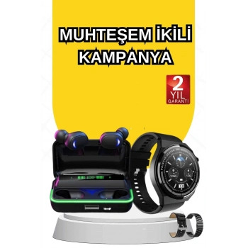 CEYLAN ADAM Yeni Nesil Akıllı Saat Ve Bluetooth Kulaklık Titreşim Bildirimleri Uyku Takibi