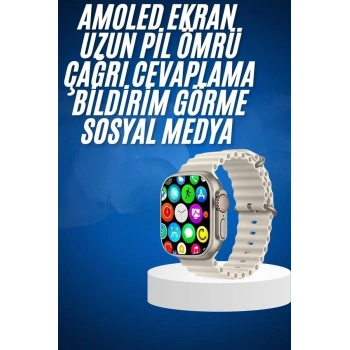 CEYLAN ADAM Yeni Nesil Bluetooth Bağlantılı Akıllı Saat Sosyal Medya Girişli Uyku Takibi