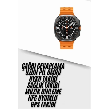 CEYLAN ADAM Yeni Nesil Çağrı Cevaplayabilen 47 MM Titreşimli Çok Fonksiyonlu Akıllı Saat