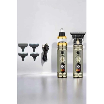 CEYLAN ADAM Yeni Nesil Tıraş Makinesi Pro 3 Başlıklı Dijital Göstergeli