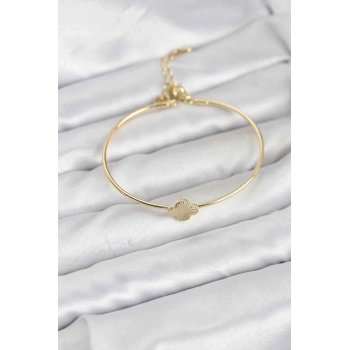 CEYLAN ADAM Yonca Model Gold Renk Kadın Bileklik