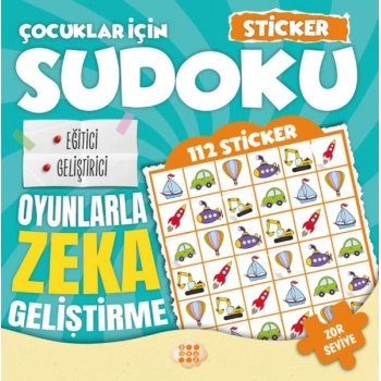Çocuklar için Sudoku - Sticker Hediyeli Zor Seviye 1