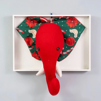 Comfymax Pupayart Çocuk Odası Duvar Süsü - Kırmızı Fil