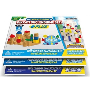 Dikkati Güçlendirme Seti Plus 3 Yaş Kitap