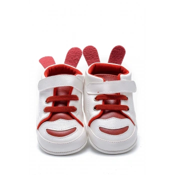First Step Tavşan Kulaklı Patik - Kırmızı 3-7 Ay / No.17