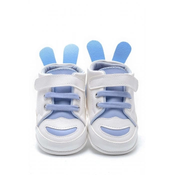 First Step Tavşan Kulaklı Patik - Mavi 12-16 Ay / No.19